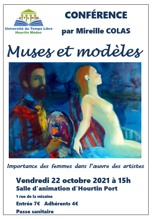 Conférence Muses et modèles par Mireille Colas