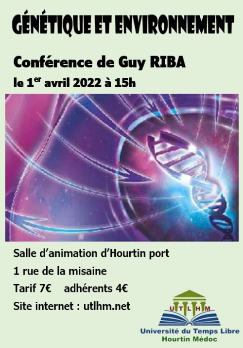 Conférence de Guy RIBA
